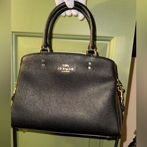 New Black Leather Coach Purse